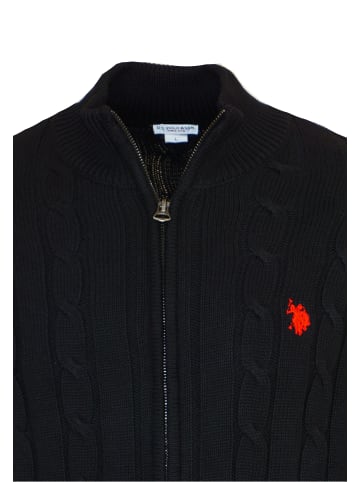 U.S. Polo Assn. Strickjacke in schwarz