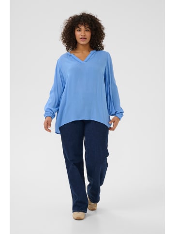 KAFFE curve Langarm-Bluse KCnoah in Ebb and Flow