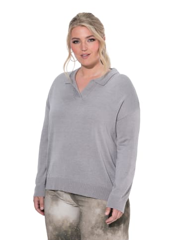 MIAMODA Pullover in grau melange