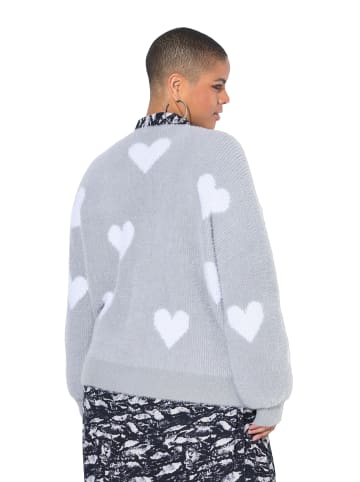 Studio Untold Strickjacke in steingrau