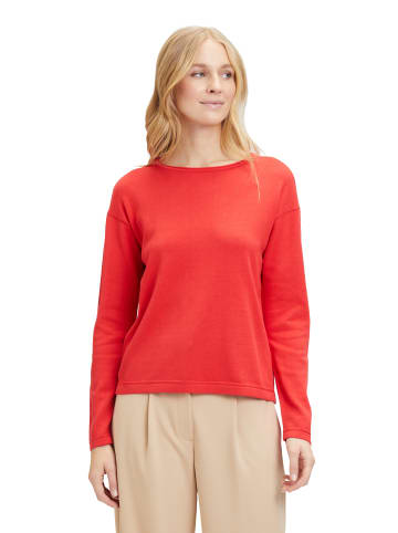 Betty Barclay Basic-Strickpullover mit Rundhalsausschnitt in Poppy Red