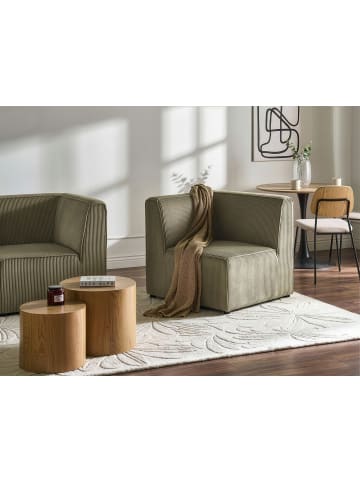 Beliani Sofaelement LEMVIG in Grün - (W) 83 x (H) 78 x (L) 83 cm