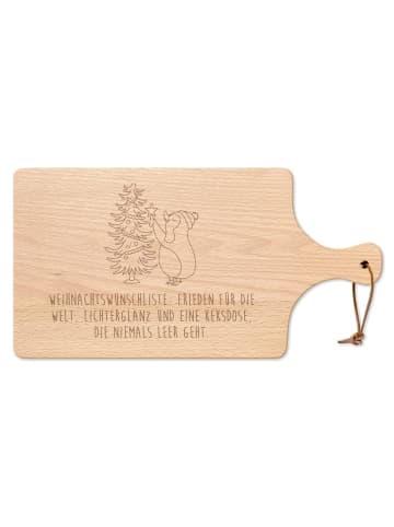 Mr. & Mrs. Panda holzbrett mit griff Pinguin Weihnachtsbaum mit ... in Transparent