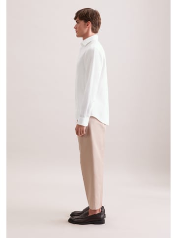 Seidensticker Leinenhemd Shaped in Weiß