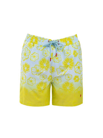 Frozen Cape Badehose RIBEIRA in Blue Lime