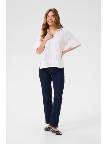 CULTURE Kurzarm-Bluse CUjax Relaxed fit in Spring Gardenia