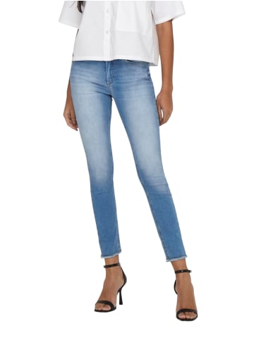 ONLY Jeans ONLBLUSH LIFE MID SK ANK RAW REA155 skinny in Blau