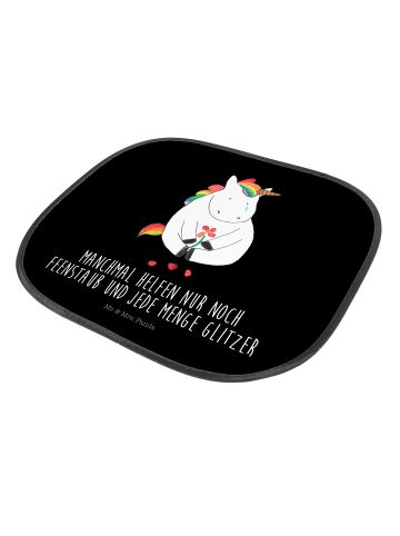 Mr. & Mrs. Panda Sonnenschutz für Autoscheiben Einhorn Traurig m... in Schwarz