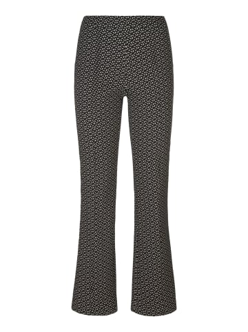 MADELEINE Stretchhose in ausgestellter 7/8-Form in schwarz / weiß