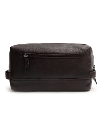 Montelaro Kulturbeutel Leder 27 cm brown