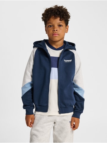 Hummel Reißverschluss Kapuzenpullover Hmljr Loose Kinder in DRESS BLUES/FADED DENIM