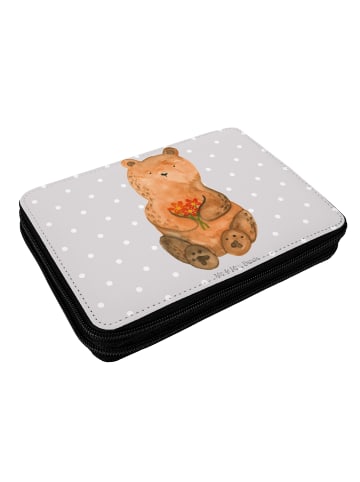 Mr. & Mrs. Panda Etui Bär Dankbar ohne Spruch in Grau Pastell