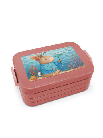 Mr. & Mrs. Panda Snackbox Fische Astrologie Design ohne Spruch in Rot Pastell