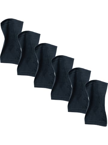 Erwin Müller Frottier Gästetuch 6er-Pack Heidelberg in schwarz