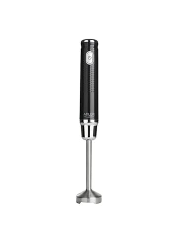 Adler Europe Stabmixer 350 W - Ergonomischer Griff, Edelstahlklingen, Schwarz in Schwarz