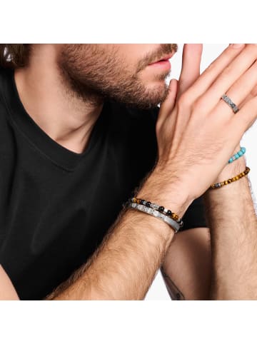 Thomas Sabo Armreif Lebensweg in silber, schwarz