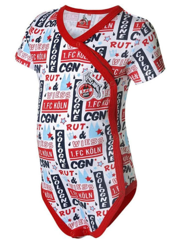 Fußballverein 1. FC Köln Kinder Kurzarmbody "Baby Body Quickbornstraße" in Multicolor