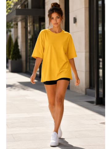 Reichstadt Damen Oversized T-Shirt in Yellow