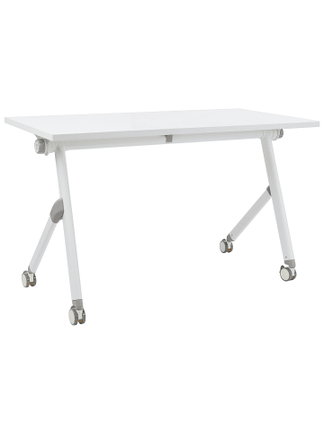 Beliani Zusammenklappbarer Schreibtisch BENDI in Weiß - (W) 120 x (H) 75 x (L) 60 cm