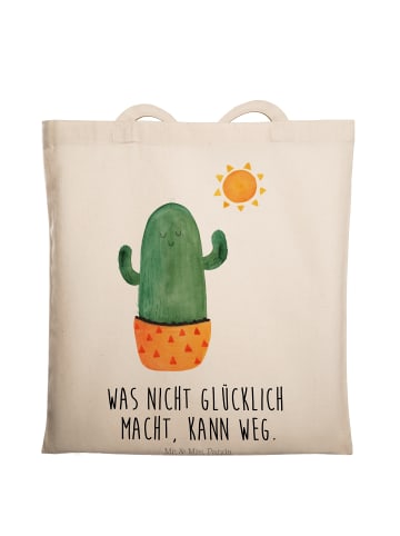 Mr. & Mrs. Panda Tote Bag Kaktus Sonne mit Spruch in Creme
