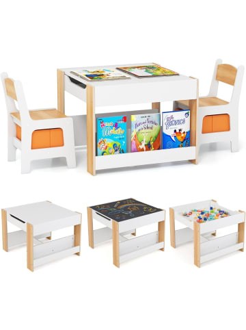 COSTWAY 3 tlg. Kindersitzgruppe ab 3 Jahren in Beige