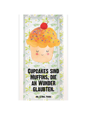 Mr. & Mrs. Panda Kerzenständer Cupcake mit Spruch in Transparent