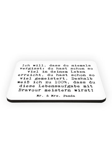 Mr. & Mrs. Panda Pinnwand Magnet Spruch Trost Erinnerungen mit S... in Weiß