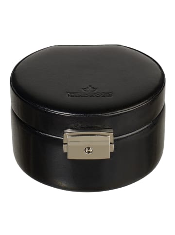 Windrose Merino Schmuckkasten 12 cm in schwarz