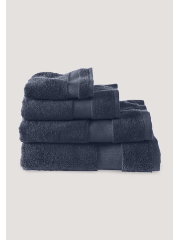 Hessnatur Frottier Handtuch in tintenblau