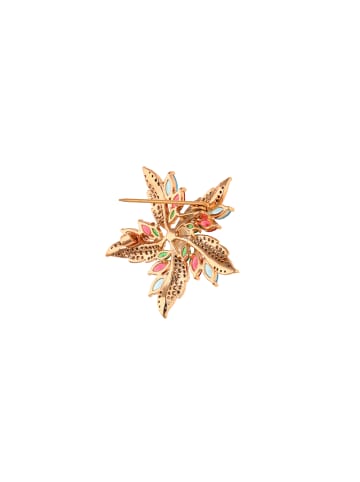 NAEMI Women Brooch in Rose Gold Multicolor