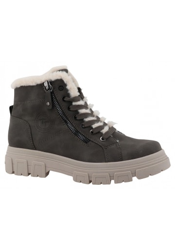Tom Tailor Schnürstiefel  in Grau