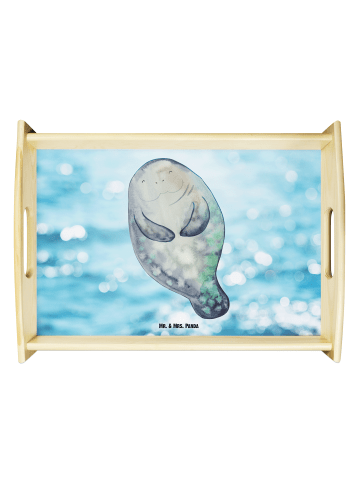 Mr. & Mrs. Panda essenstablett Seekuh Happy ohne Spruch in OZeichenanblue