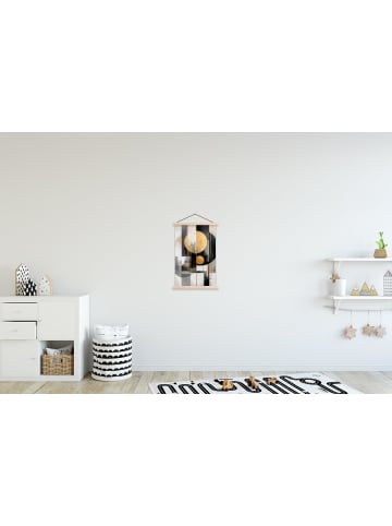 MuchoWow Lehrtafel / Wandbehang Gold