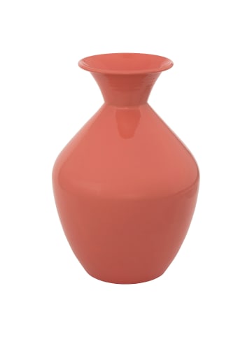 Atmosphera Créateur d'intérieur Emaillierte Metallvase KIAN in Rosa, Ø 25 x 37 cm