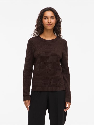 Vila Strickpullover in Coffee Bean