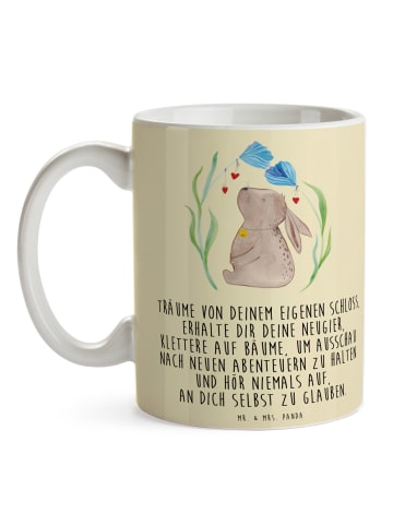 Mr. & Mrs. Panda Kaffeebecher Hase Blume mit Spruch in Blumig