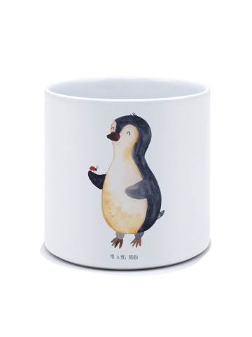 Mr. & Mrs. Panda Übertopf Pinguin Marienkäfer ohne Spruch in Weiß