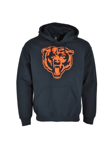 Majestic Athletic Pullover Hoodie Sweat Hooded Chicago Bears in Blau