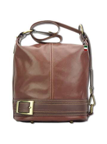 Florence Florence Schultertasche, Rucksack Leder braun ca. 23cm