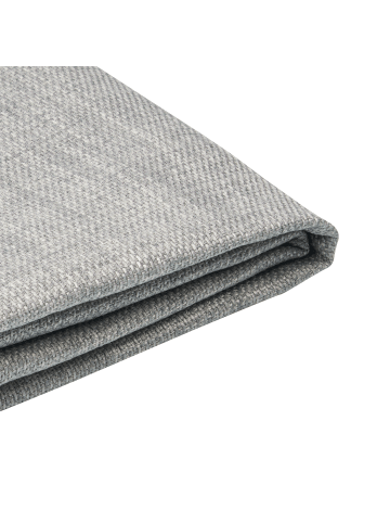 Beliani Bettrahmenbezug FITOU in Grau - (W) 100 x (H) 75 x (L) 214 cm