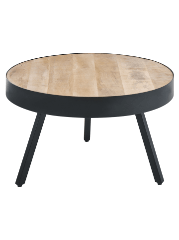 Beliani Couchtisch WAKITA in Schwarz - (W) 74 x (H) 40 x (L) 74 cm