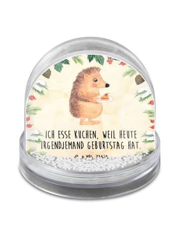 Mr. & Mrs. Panda Schüttelkugel Igel Kuchenstück mit Spruch in Naturpapier