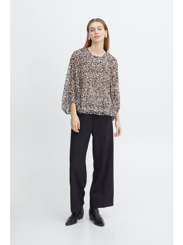 ICHI IHNALLA LS Loose fit in Leo Mix 1