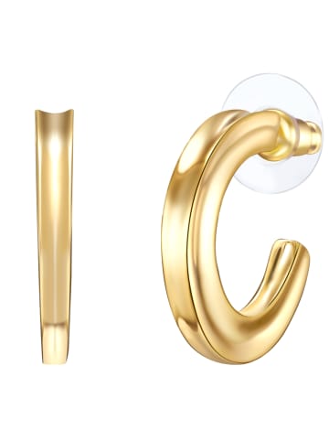 Lulu & Jane Creolen Metall-Legierung in gelbgold