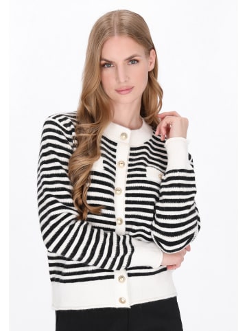 DreiMaster Women Cardigan in black offwhite