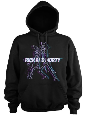 Rick and Morty Hoodie in Schwarz