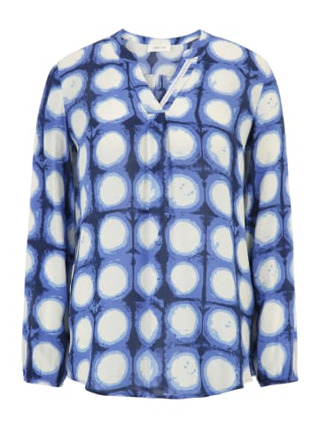 CARTOON Blusenshirt mit Muster in Blau/Weiß