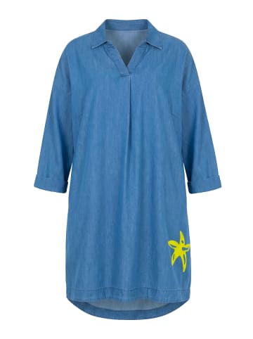 LAURASØN Midikleid in blue denim