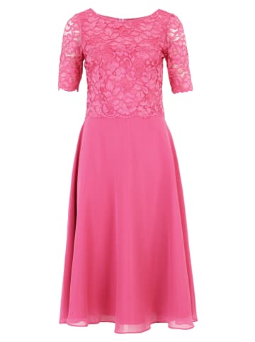 Vera Mont Cocktailkleid mit Spitze in Rose Pink