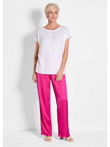 GOLDNER Satinhose VERA mit weitem Bein in pink